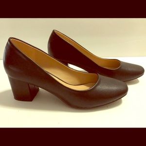 New Directions Black Block Heel Pump, Sz 7.5
